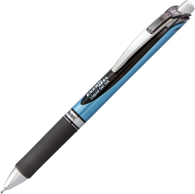 Pentel EnerGel RTX Bolígrafo Gel 0.7mm Negro Pack 10 miniatura 3
