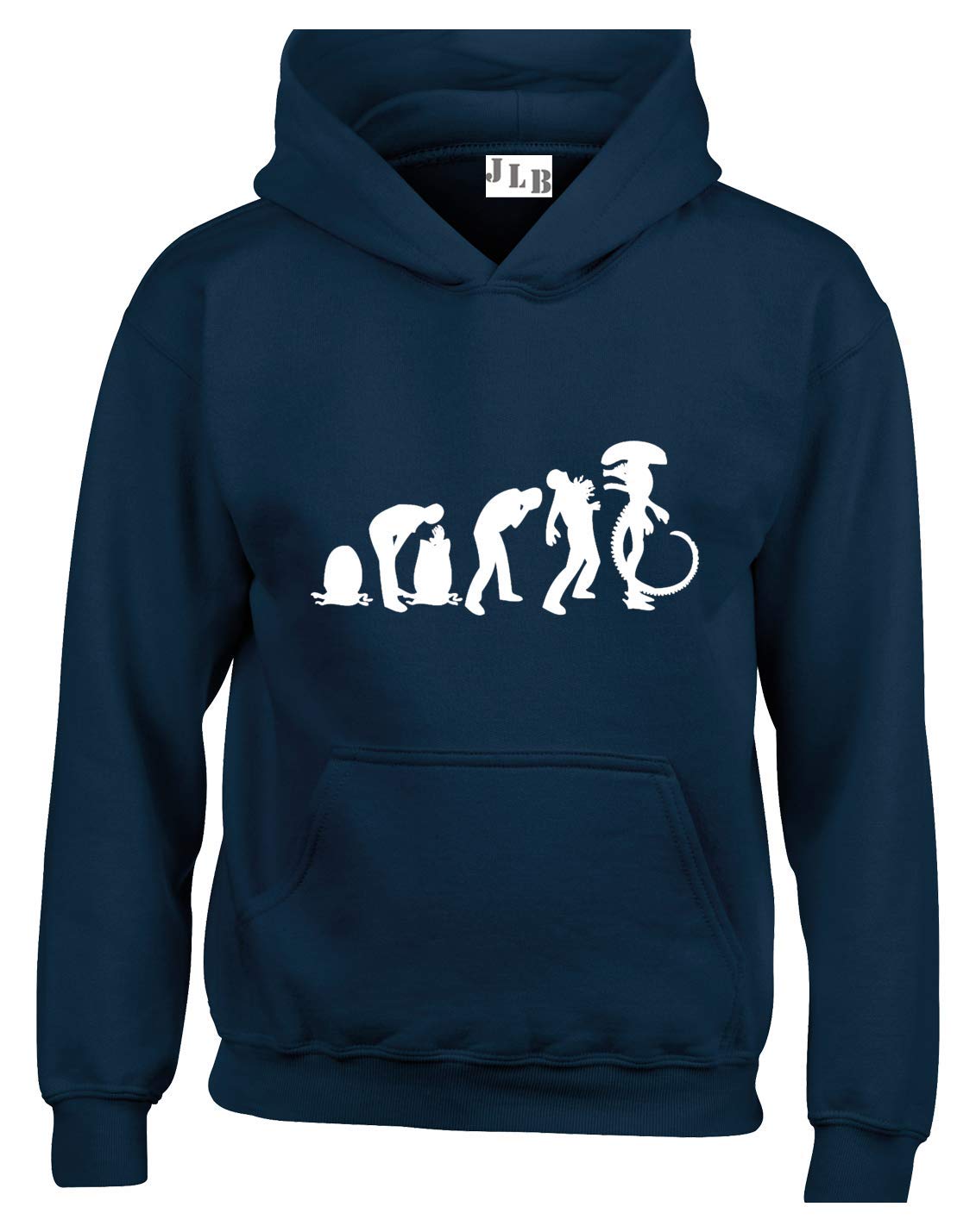 JLB Print Evolution of Alien Sci Fi Horror Movie Inspired Premium Quality Unisex Hoodies for Men and Women