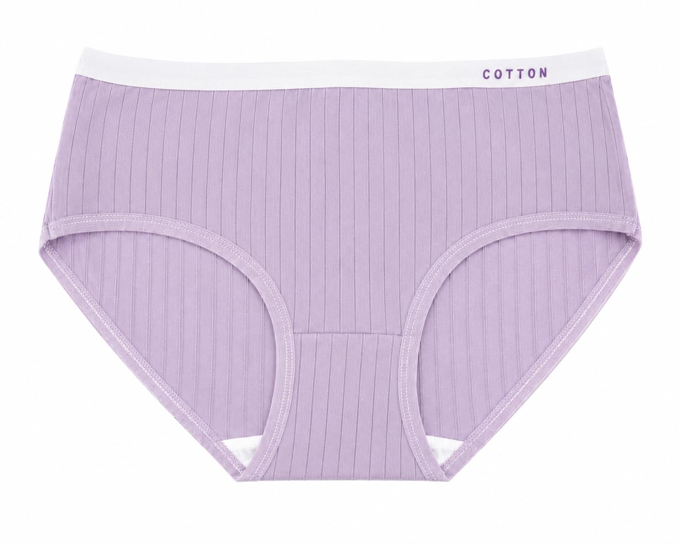 Women Cotton Panty Briefs | Soft Stretchable Ribbed Underwear | Skin Friendly Comfortable Everyday Innerwear | Ladies Underwear | Lavender-image-10
