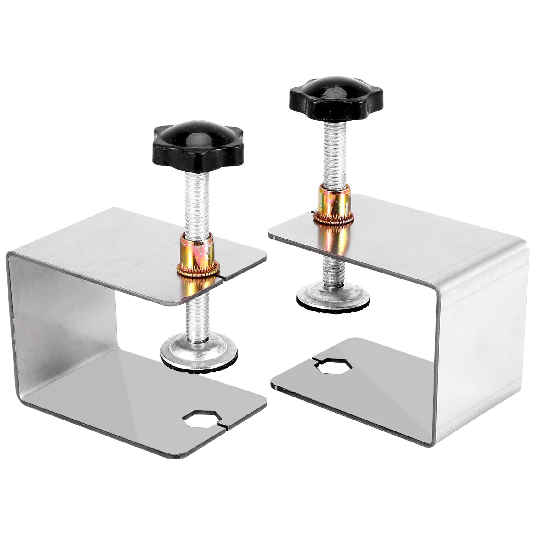 Littimoon 2Pcs Woodworking Jig Cabinet Tool Accessories Steel Drawer Front Installation Clamps Drawer Panel Clips