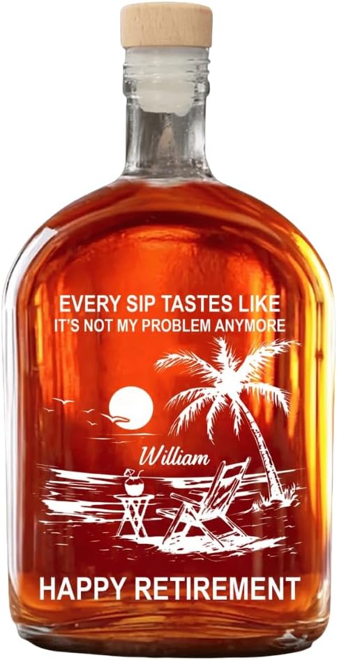 Personalized Whiskey Bottle