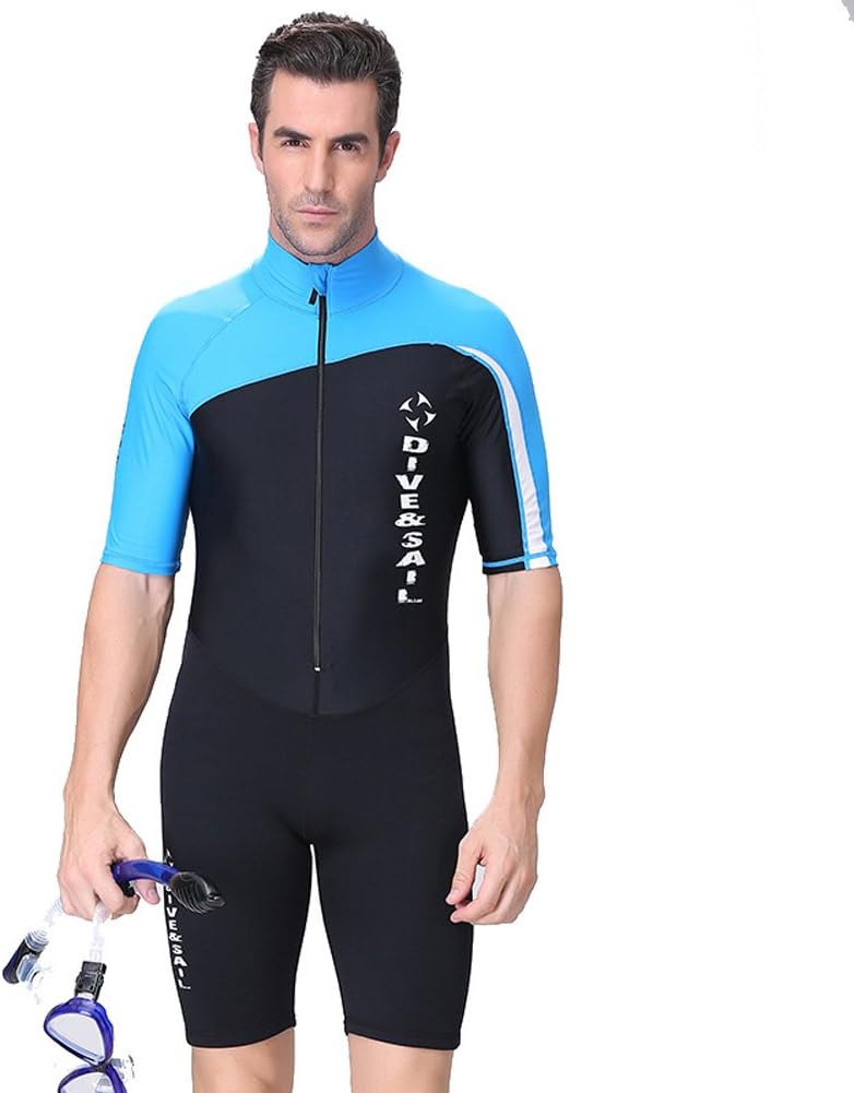 BIKMAN Sun Protection Swimwear Surfing Swimsuit 1.5mm Shorty Wetsuit