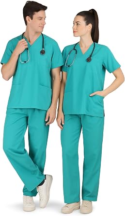 Silver Nano particle infused technology Medical Uniform for Men and Women Unisex Hospital Scrub Set