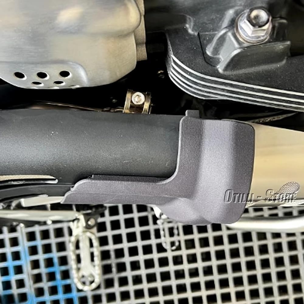 New Motorcycle Black Curved Exhaust Muffler Pipe Heat Shield Cover Guard Accessories For Scrambler SCRAMBLER 1200