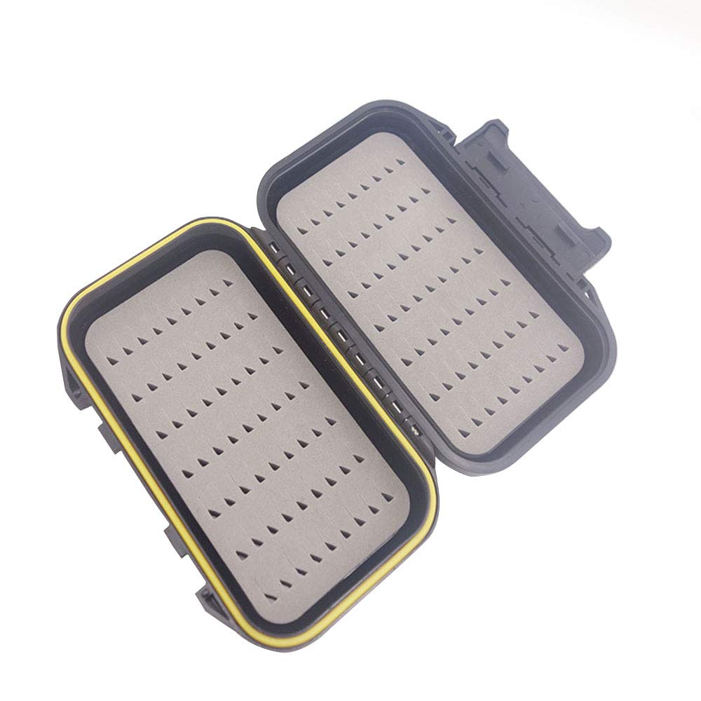 ANCLLO Fly Fishing Box Two-Sided Waterproof Lightweight Fly Box Easy Grip Lid Fly Fishing Lures Box
