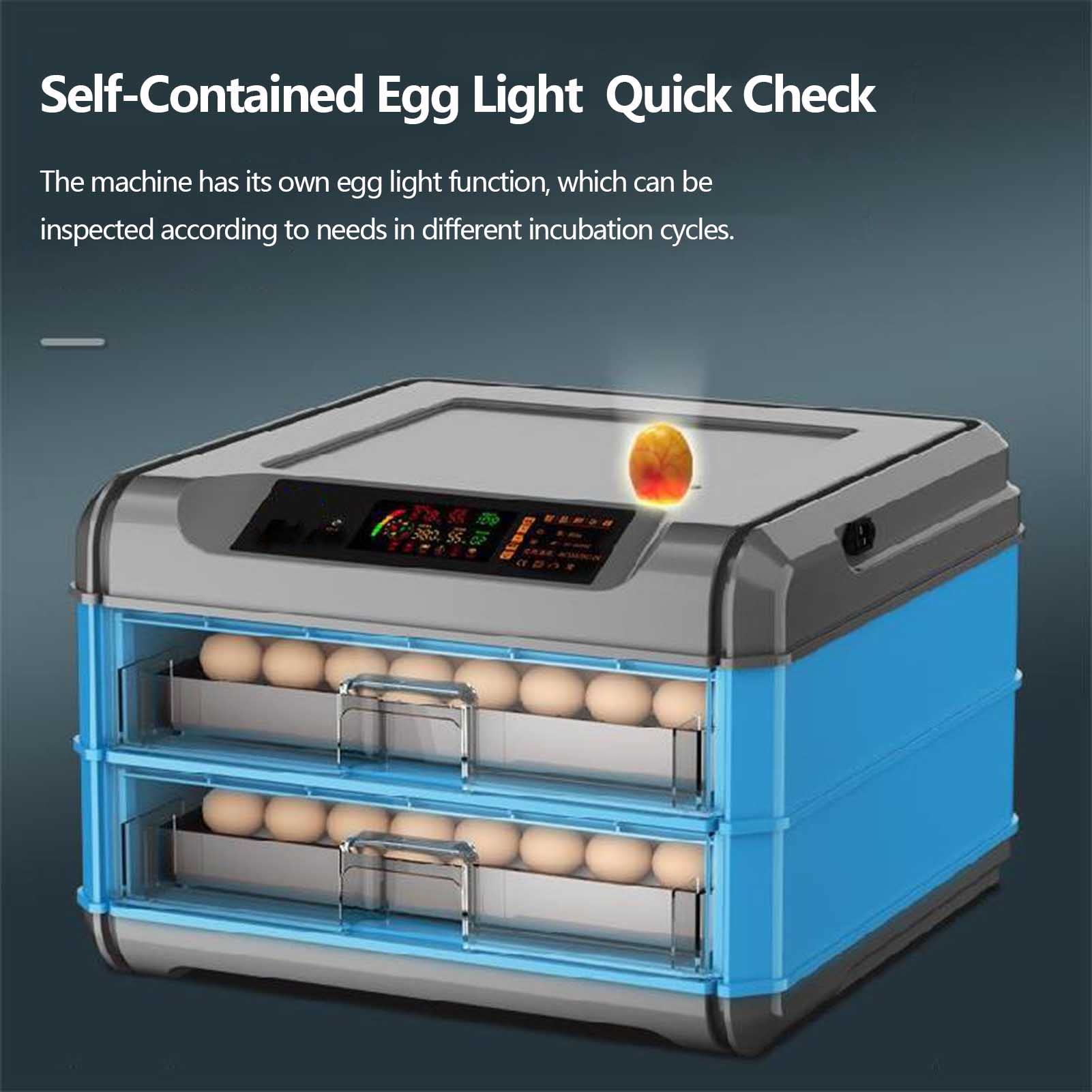 Generic Incubadora de huevos totalmente automática, control de temperatura y volteador de huevos, ideal para incubar pollos, pájaros, patos, codornices, equipo de criadero fácil de usar y eficiente