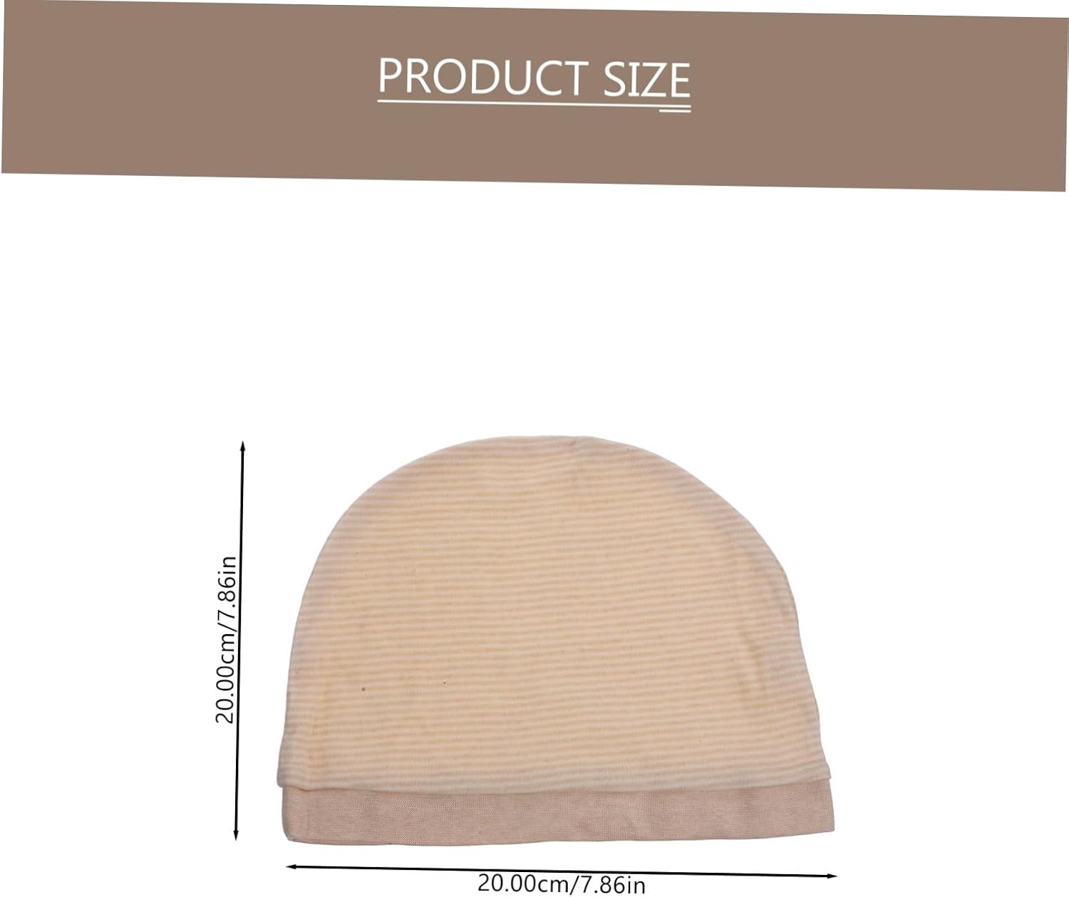 Beavorty Women Cotton Anti Cold Cap 2Pcs Beige for Postpartum Winter