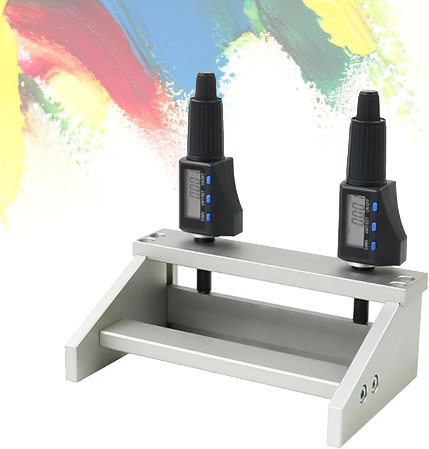 Adjustable Digital Display Film Applicator, 1-6000μm Precision Doctor Blade Coater, Indexing Value 1μm, Wet Film Preparation Device, for Lab Paint Testing, Resin Art, DIY Craft & Wood Finishing