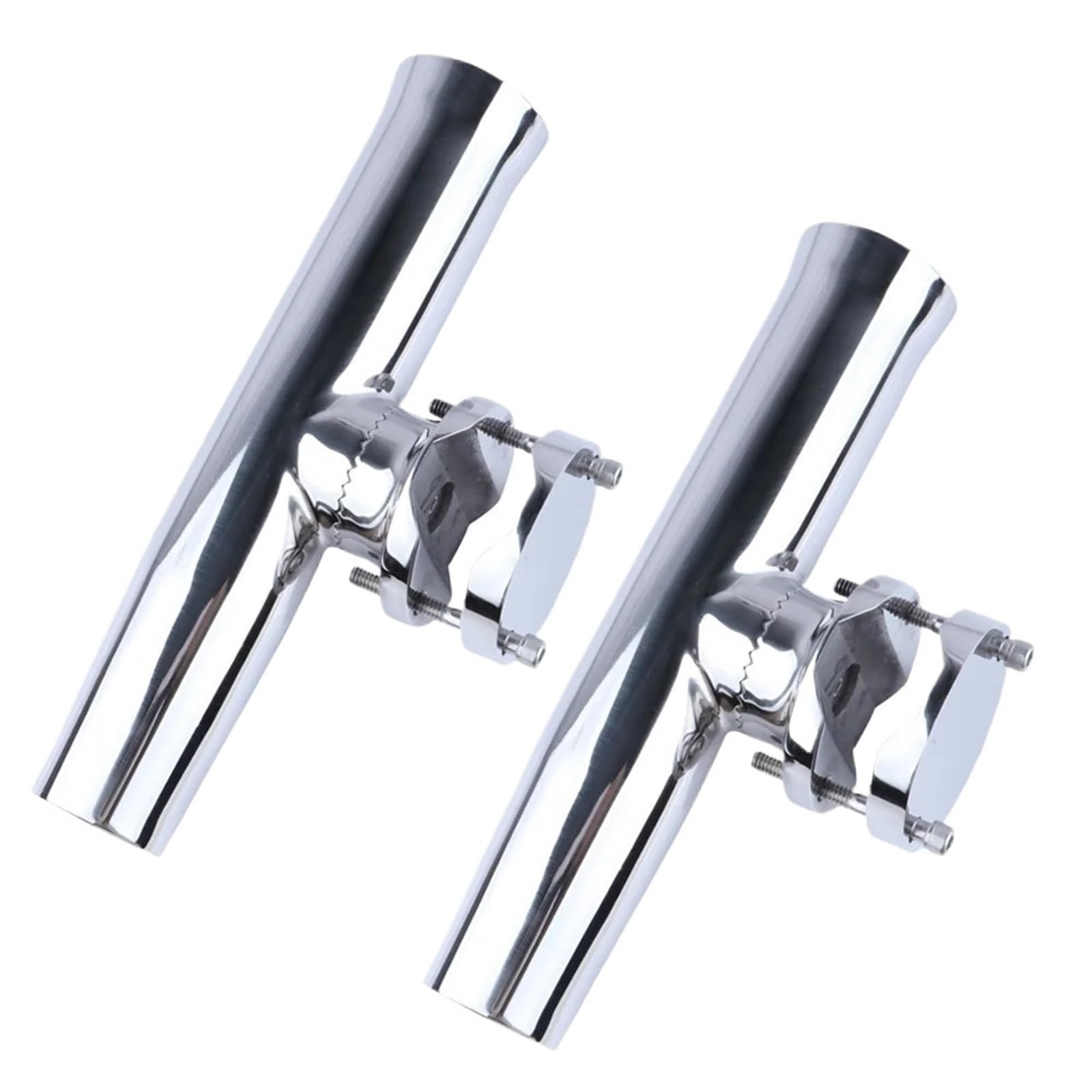 CañEros para Barco Abrazadera for caña de Pescar for Barco, Soporte Ajustable Acero Inoxidable for Tubo Aparejos Pesca 1-1/4 "a 2", 2 uds