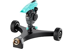 New England Garden Tools Lawn Pulsating Impact Sprinkler 300011 with Gear Drive...