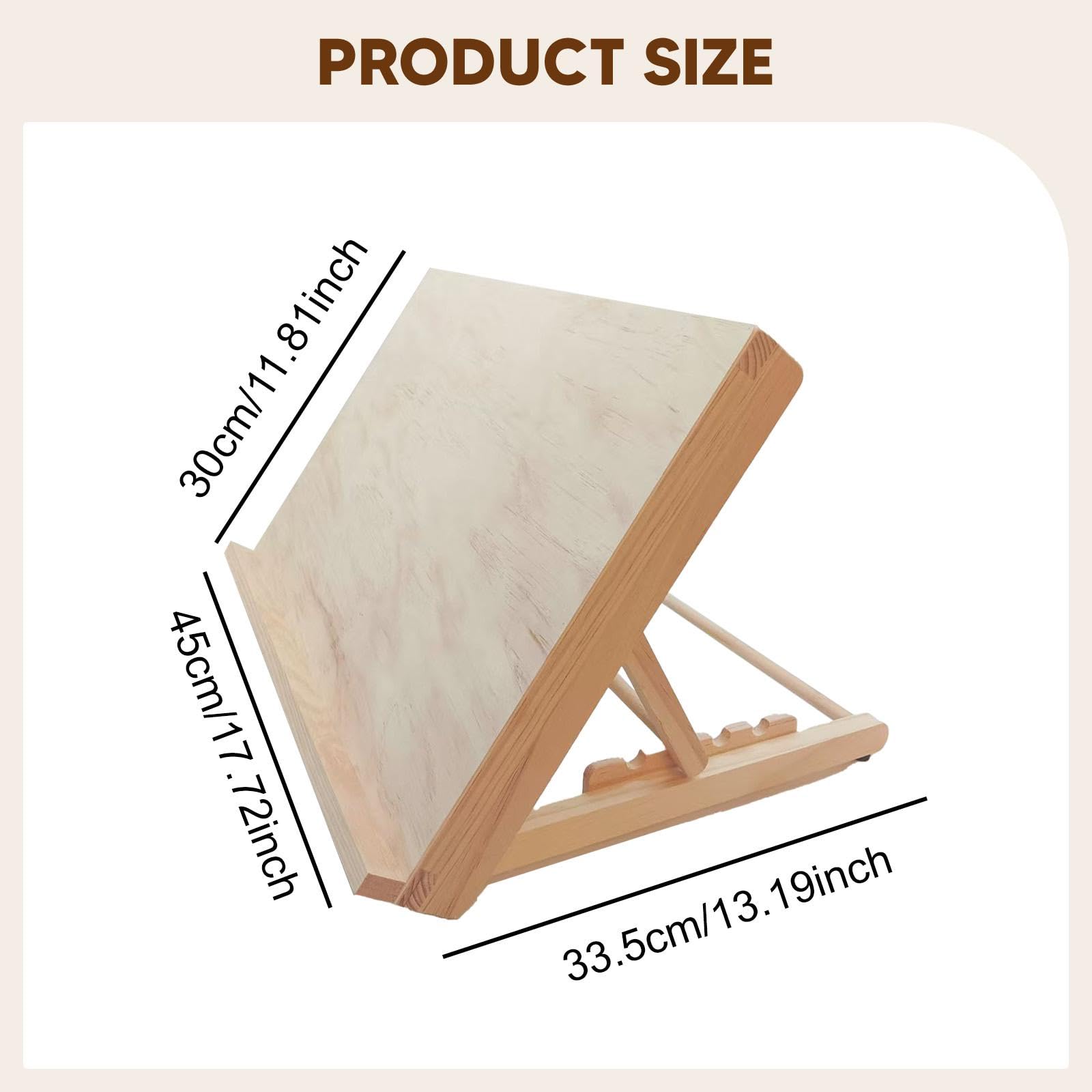 Caballete de Mesa para Pintar, Soporte de Madera para Libros, Tablero de Dibujo, Tablero de Dibujo para Principiantes, Libro de Cocina, Dibujo