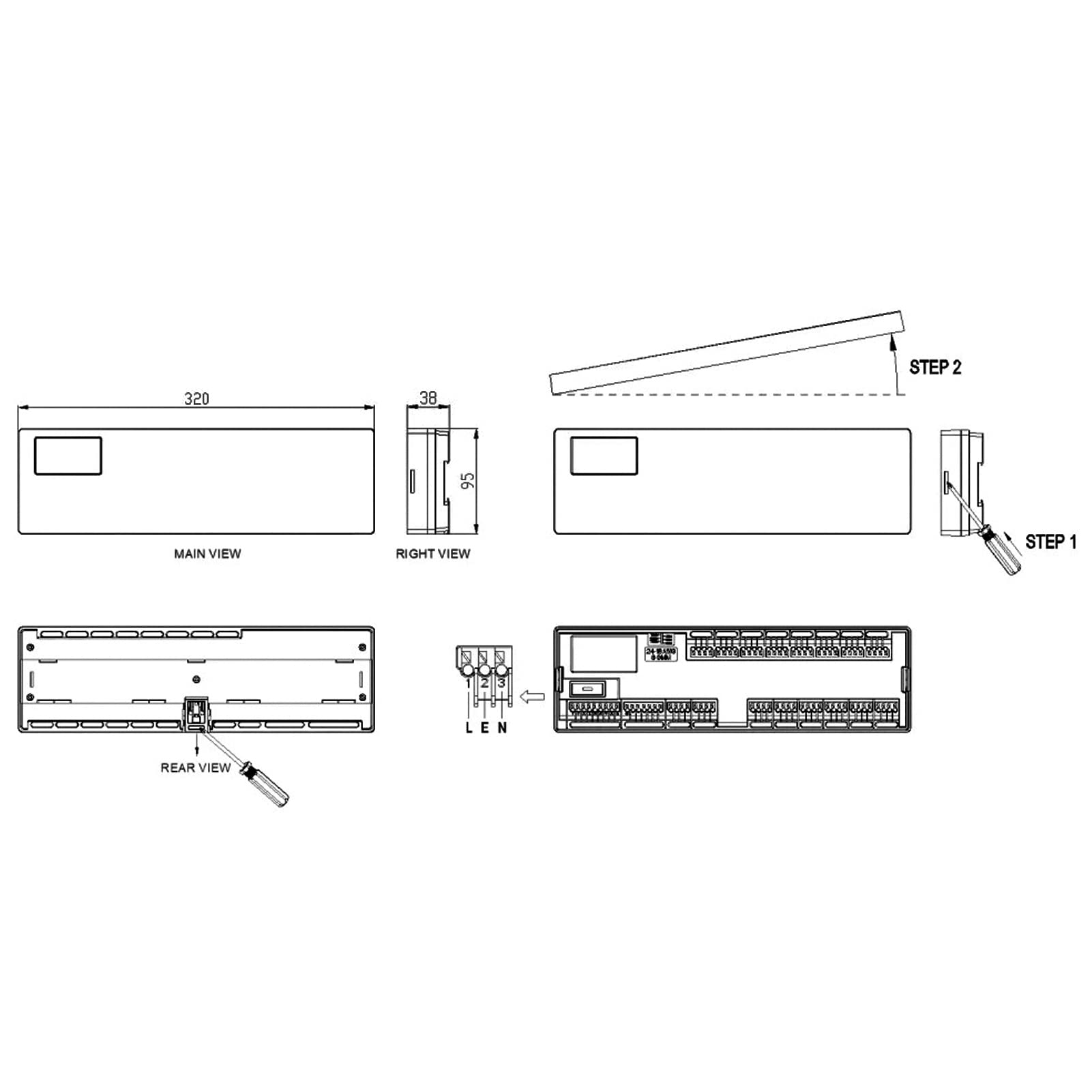 Termostat Centralny kontroler piasty Smart RF bezprzewodowe skrzynka sterująca Centralne skrzynka sterująca do podłogi wodnej System 100 240VAC Płomienie PC 8 Strefy