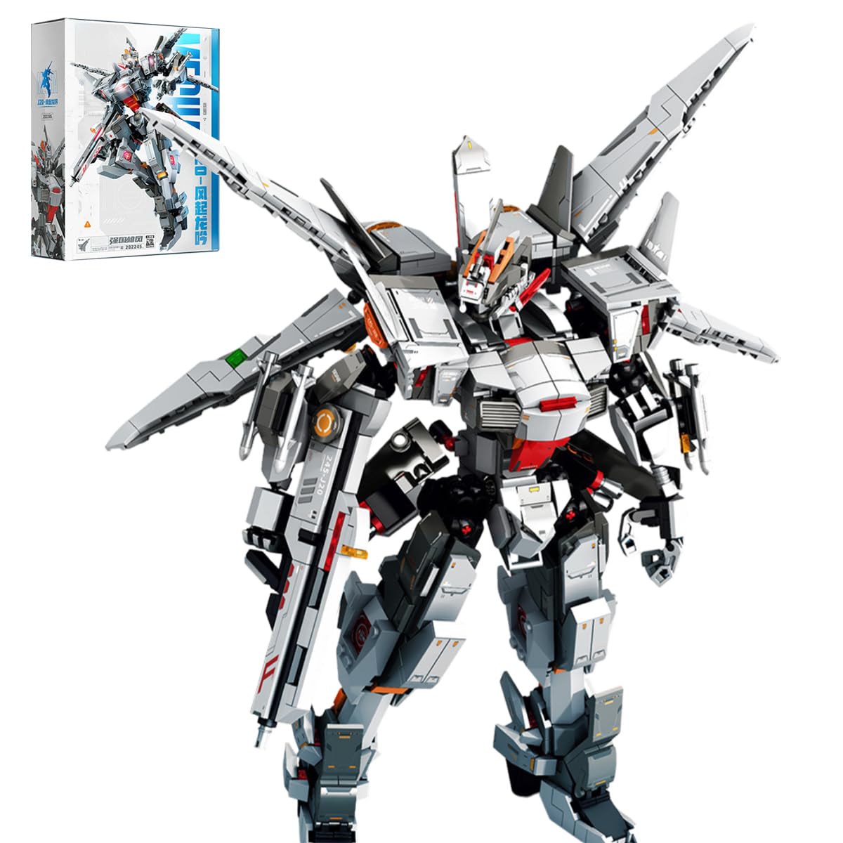 Technik Mecha Klemmbausteine Set, Actionfigur Mecha-Roboterspielzeug, 1281 Teile Mecha Bausteine MOC Konstruktionsspielzeug, Mech Bausatz Kompatible mit großen Marken