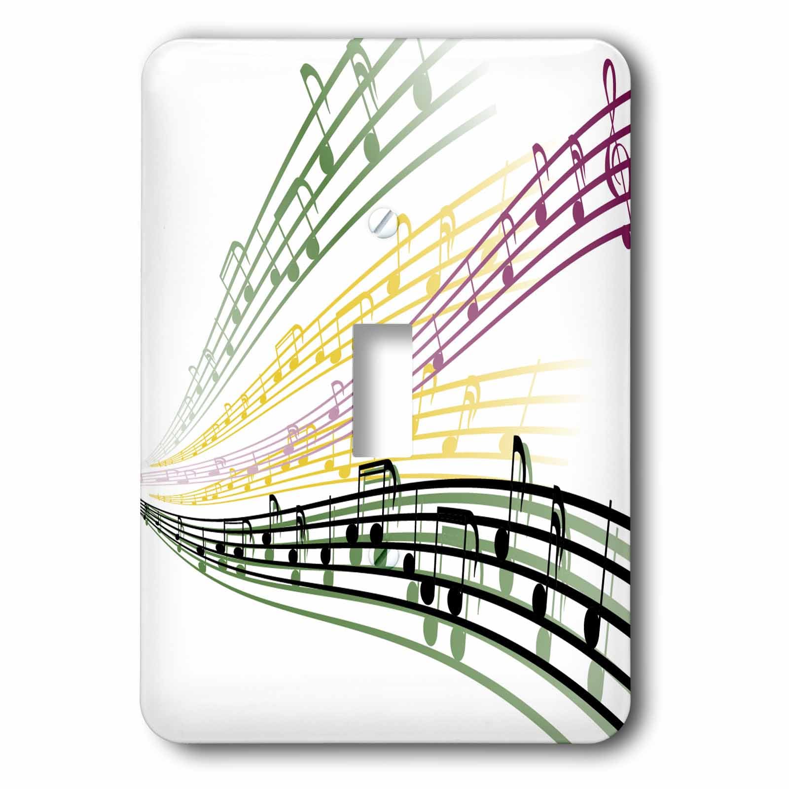 Interrupteur à bascule notes de musique pour studio et chambre de musicien
