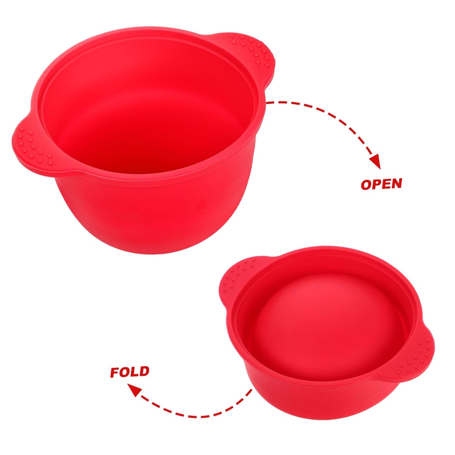 Silicone Wax Warmer Liner Red Wax Pot Bowl for Hair Removal and Facial Mask Mixing for Beauty Treatments Space-saving Design