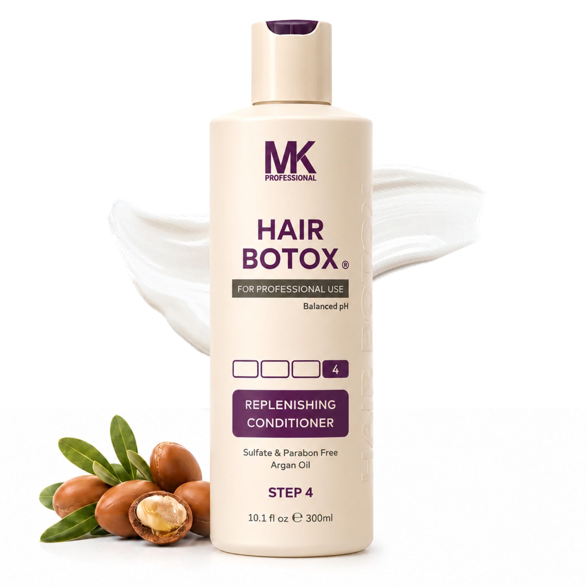 MK Professional Hair BTX Replenishing Conditioner 300ml with Argan Oil for Moisturizing & Smoothing Hair Care, Colour Safe, Sulphate and Paraben Free Conditioner for Men & Women, All Hair Type-image-22