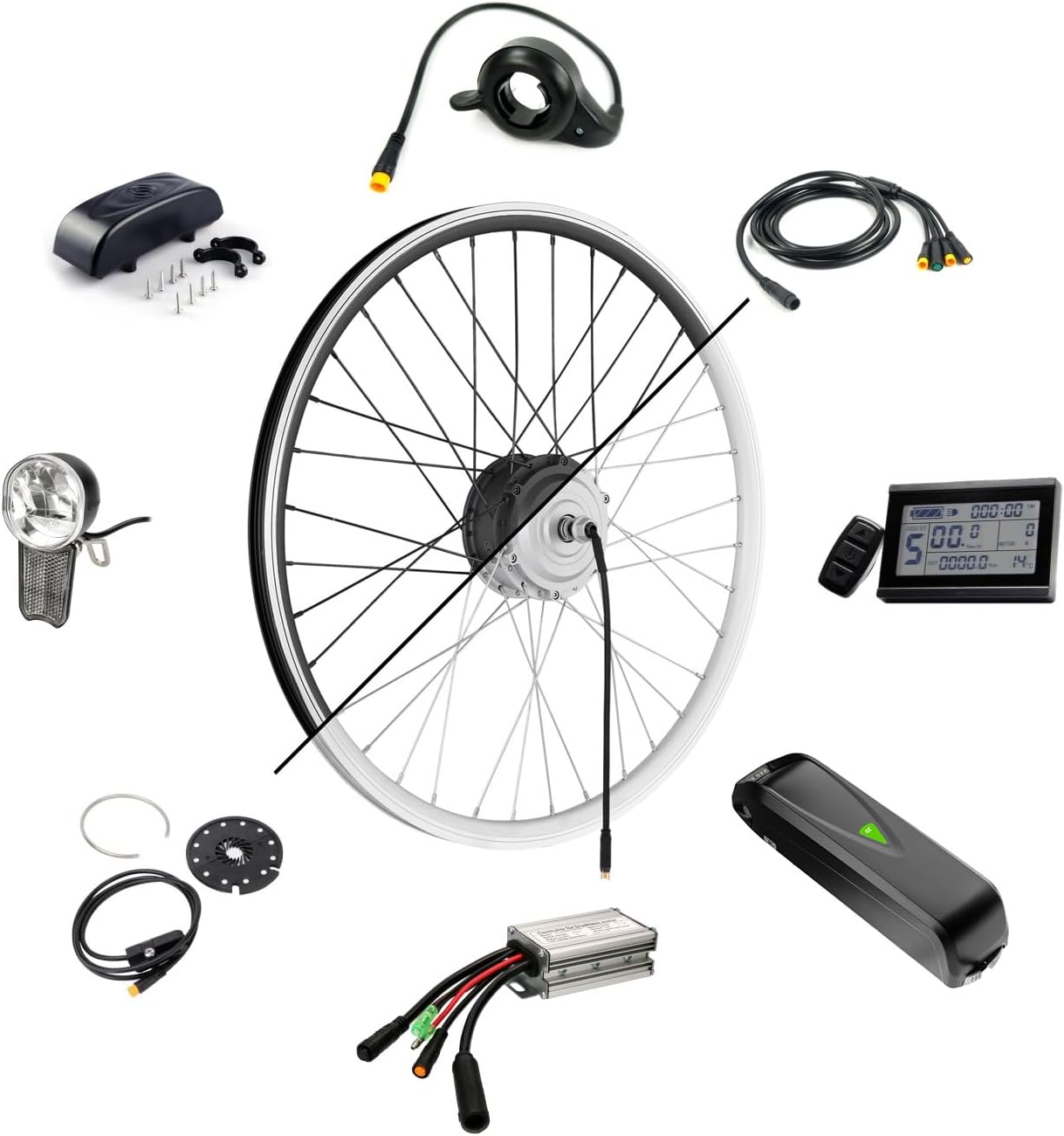E Bike Umbausatz Vorderrad 28 Zoll Mit Akku windmeile | E-Bike Vorderrad Umbausatz, Vorderrad Motor, inklusive Akku