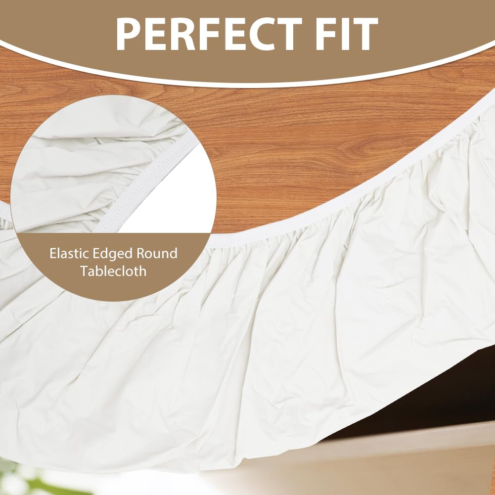 Nappe Ronde, Lavable Et Résistante Aux Intempéries Avec élastique