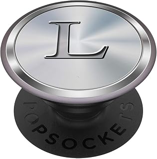 Letter L Intial Design Monogram Gift For Boys and Girls PopSockets Grip and Stand for Phones and Tablets