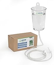 NETTIE Enema Kit for Home Use | 750ml Enema Can with Nozzle, Tube & Flow-Control Clamp | Reusable & Washable PVC Enema Kit for Colon Cleansing, Detox & Constipation Relief | For Men & Women