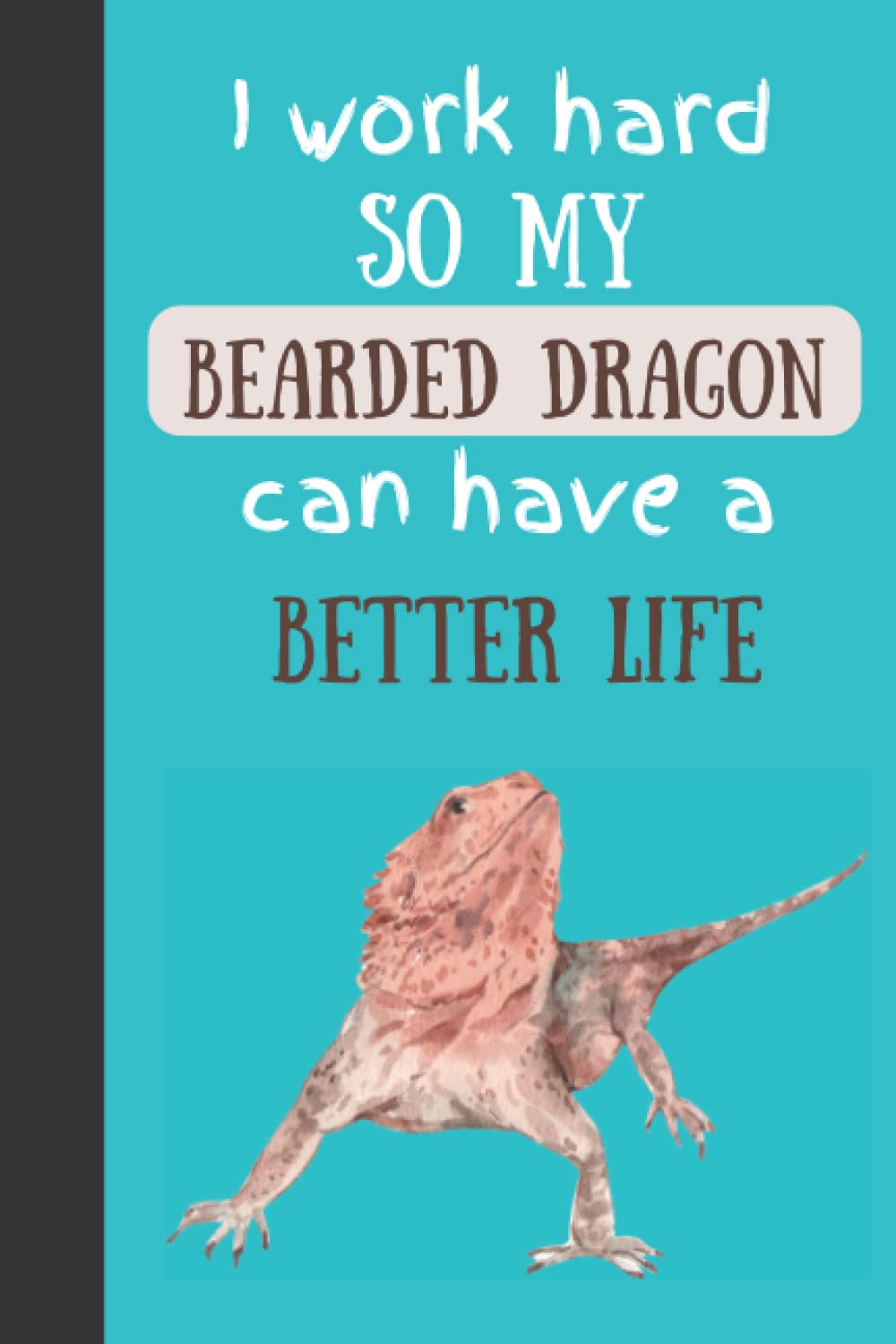 Bearded dragon notebook: Wide ruled composition notebook | Blank lined journal for reptile lovers | Bearded dragon gifts