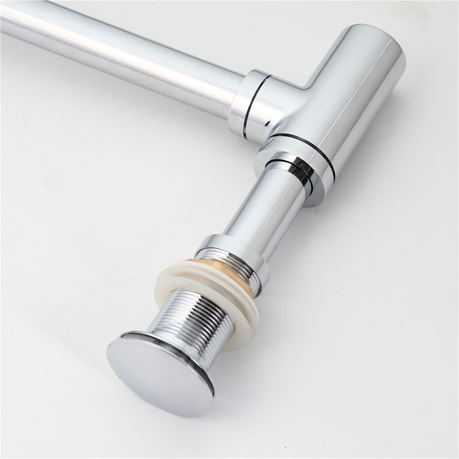 Siphon-Sets for Waschbecken und Abflüsse im Badezimmer für Waschbecken(Chrome No hole)