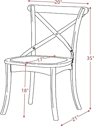 Miniatura 9 de Juego de 2 sillas de comedor francesas de madera, sillas de comedor con respaldo alto, sillas de comedor tapizadas, sillas de cocina, sillas