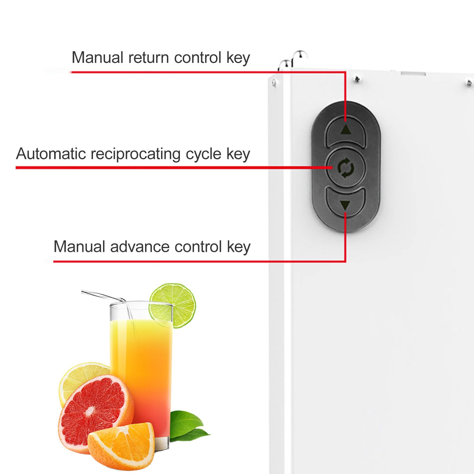 Exprimidor eléctrico comercial de cítricos, exprimidor profesional para uso doméstico y comercial, extrae sin esfuerzo jugo fresco de limones, naranjas, máquina exprimidora de acero inoxidable