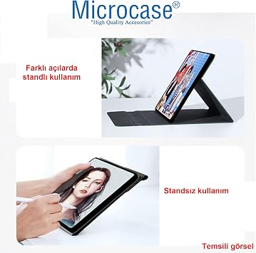 Microcase Huawei Matepad 11.5 2026 ile uyumlu Tablet Sleeve Serisi Mıknatıs Kapak Standlı Kılıf-AL3319