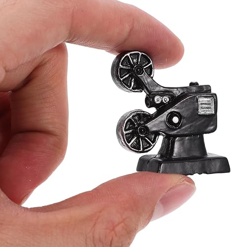 Miniatura 7 de 1 juego de casa de muñecas en miniatura, electrodomésticos, cámara retro, mini fonógrafo, lámpara de queroseno, maleta, casa de muñecas, decoración