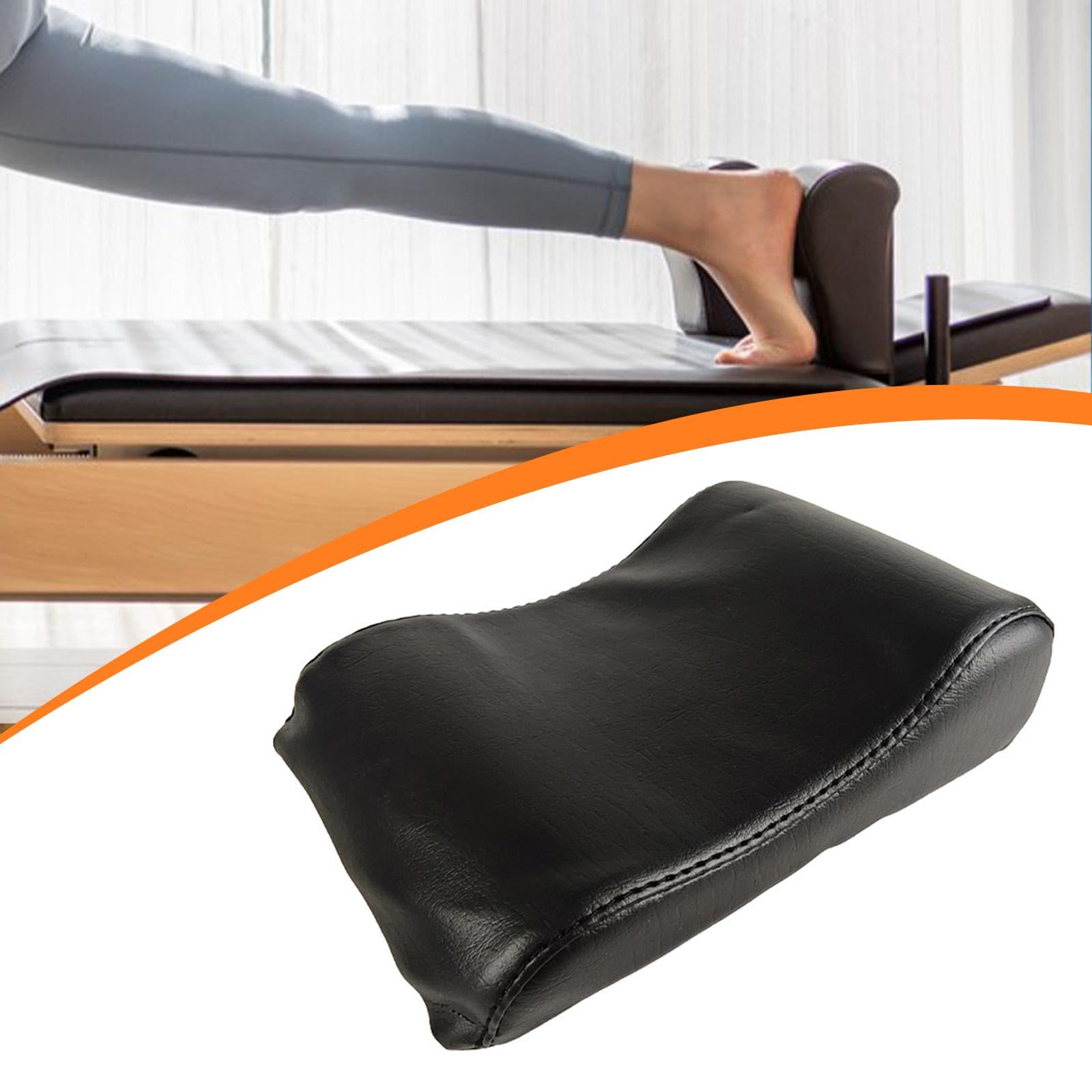 Cuscino per Pilates con Supporto in Pelle PU E Spugna, Cuscino per La Testa per Pilates, Adatta alla Curva del Collo, Miorando La Postura Durante Esercizi di Scultura del Corpo Supino