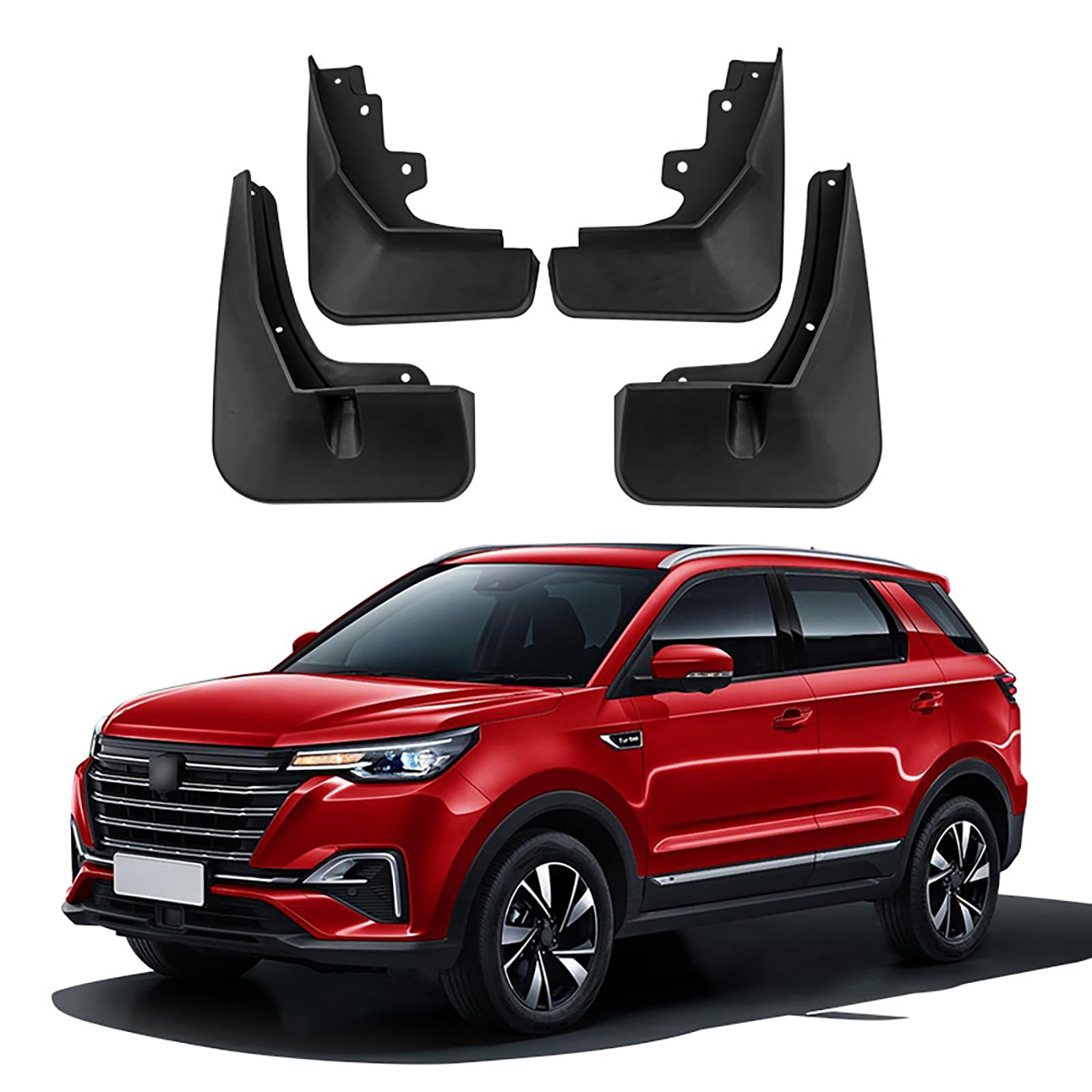 ZXYHBHD Compatible with Changan CS55 Plus 2020-2021, Car Front Rear Mudguard Fender Mud Guard Flaps Splash Wheel Mudguards
