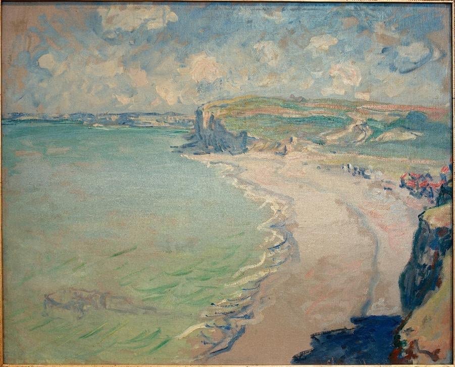 Cuadro de la Playa de Pourville de Monet de 60x90cm para decorar tu salón