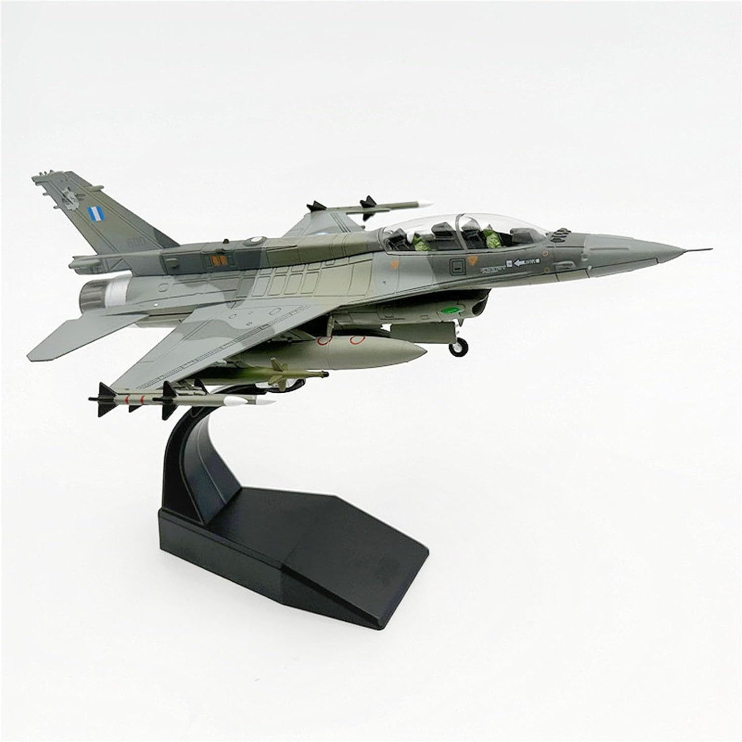 1/72 Scale Greece Air Force F-16D Mira Phantom, F16 Falcon Fighter Jet Military Aircraft Alloy Simulation Model, Metal Diecast Airplane Model, Home Decor and Gift