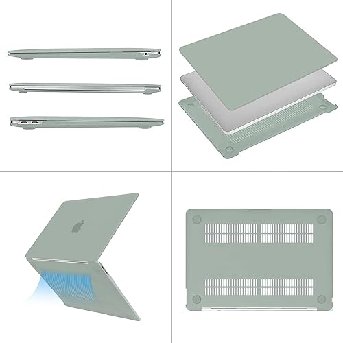 Miniatura 5 de MOSISO Funda compatible con MacBook Air de 13 pulgadas 2022, versión 2021-2018 A2337 M1 A2179 A1932 Retina Display Touch ID, carcasa rígida de