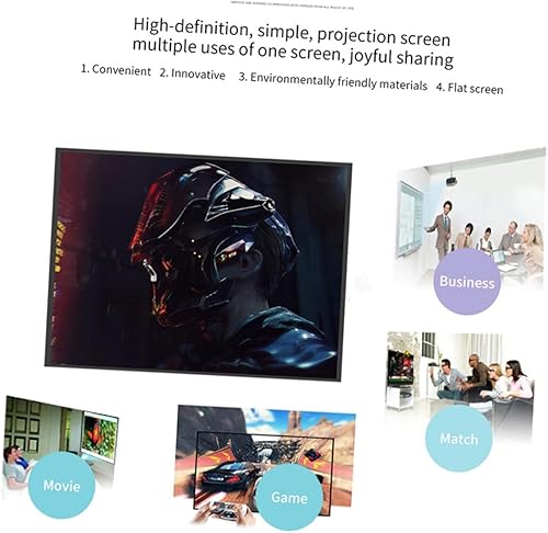 Miniatura 5 de BESPORTBLE Portable Foldable Projector Screen HD Projection Movie Screen for Open-Air Theater Home Theater Classroom Office Conference Presentations