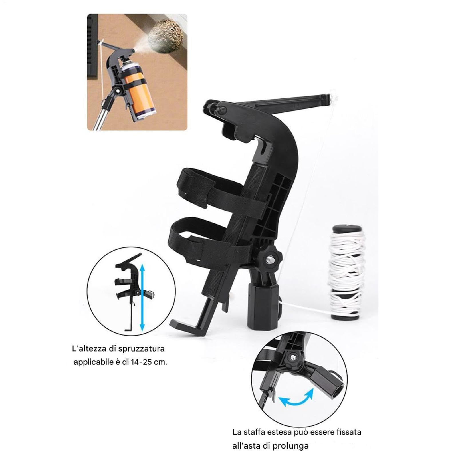 Adaptador Varilla Extensible Spray Adaptador Pulverizador Largo Alcance | Pértiga Extensible Spray Avispas Para Defensa Nidos Abejas Colmena Pintura Árboles Hojas Canaleta Jardín
