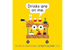 The Art of David Olenick 2025 7" x 7" Mini Wall Calendar