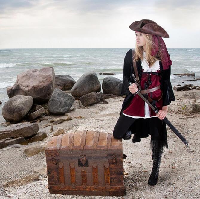 Faux Leather Pirate Hat Halloween Party Costume Hat Colonial Revolutionary History Theme Birthday Dress Up Cap - Image 5