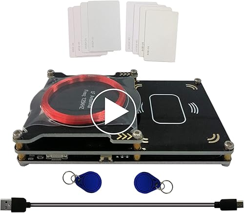 Actualizado 512k Proxmark3 Easy V3.0 RDV4 Memoria ID M1 IC Lector de tarjetas RFID integrado Antena descifradora Decodificador 10 tarjetas de