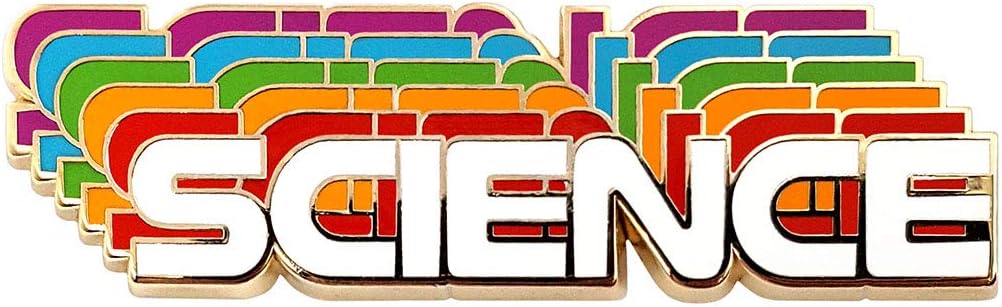 Retro Science Rainbow Enamel Lapel Pin