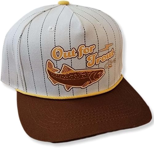 Miniatura 13 de ThatsRad Out for Trout Snapback Sombrero Pesca Pescador Trucker Garage 80's Pinstripe Ninfa Capitán Mack,Americanfly,Falsa,Boston,Clase de 82,Clase