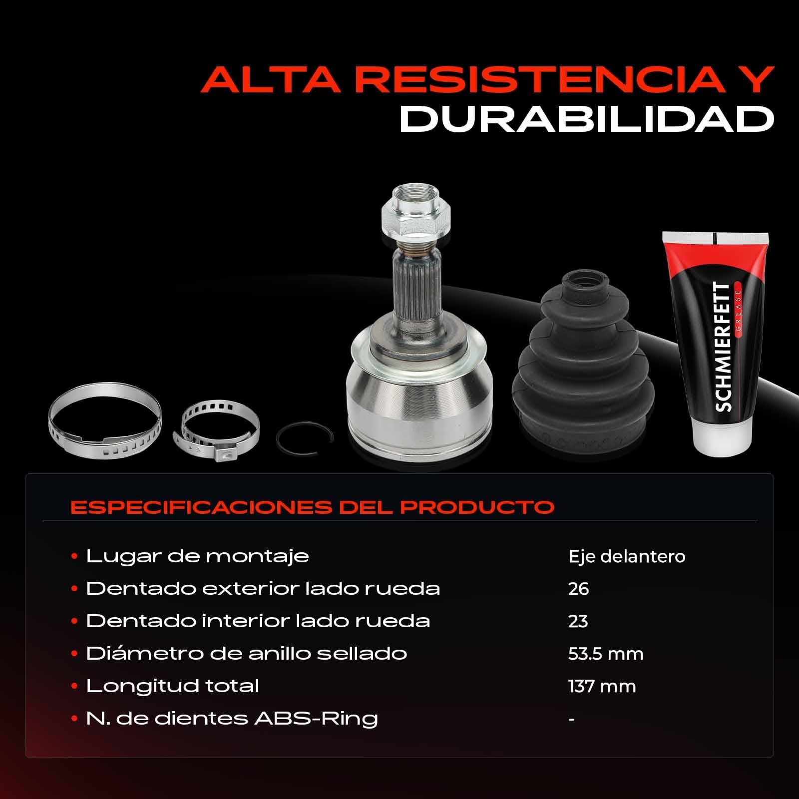 Frankberg Kit de junta homocinética del lado de la rueda delantera | Compatible con: M.i.n.i Convertible R52, M.i.n.i Countryman R60, M.i.n.i R50 R53
