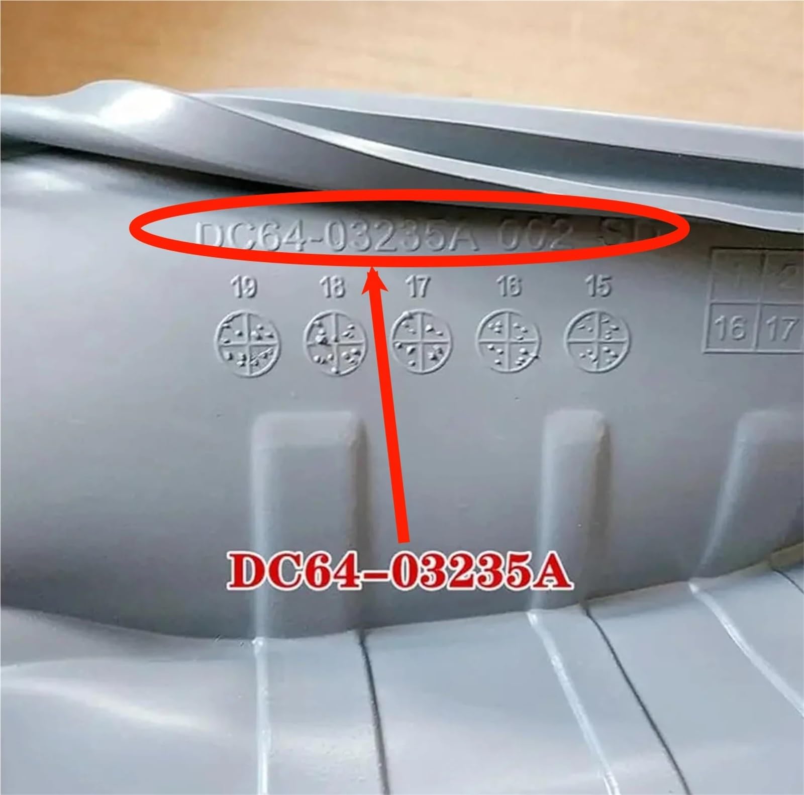 Anello Di Tenuta for Porta, Compatibile Con Samsung, DC64-03198A DC64-03235A-01664A-01602A Parti Di Ricambio In Gomma Di Tenuta for Lavatrice Impermeabili(DC64-03235A)