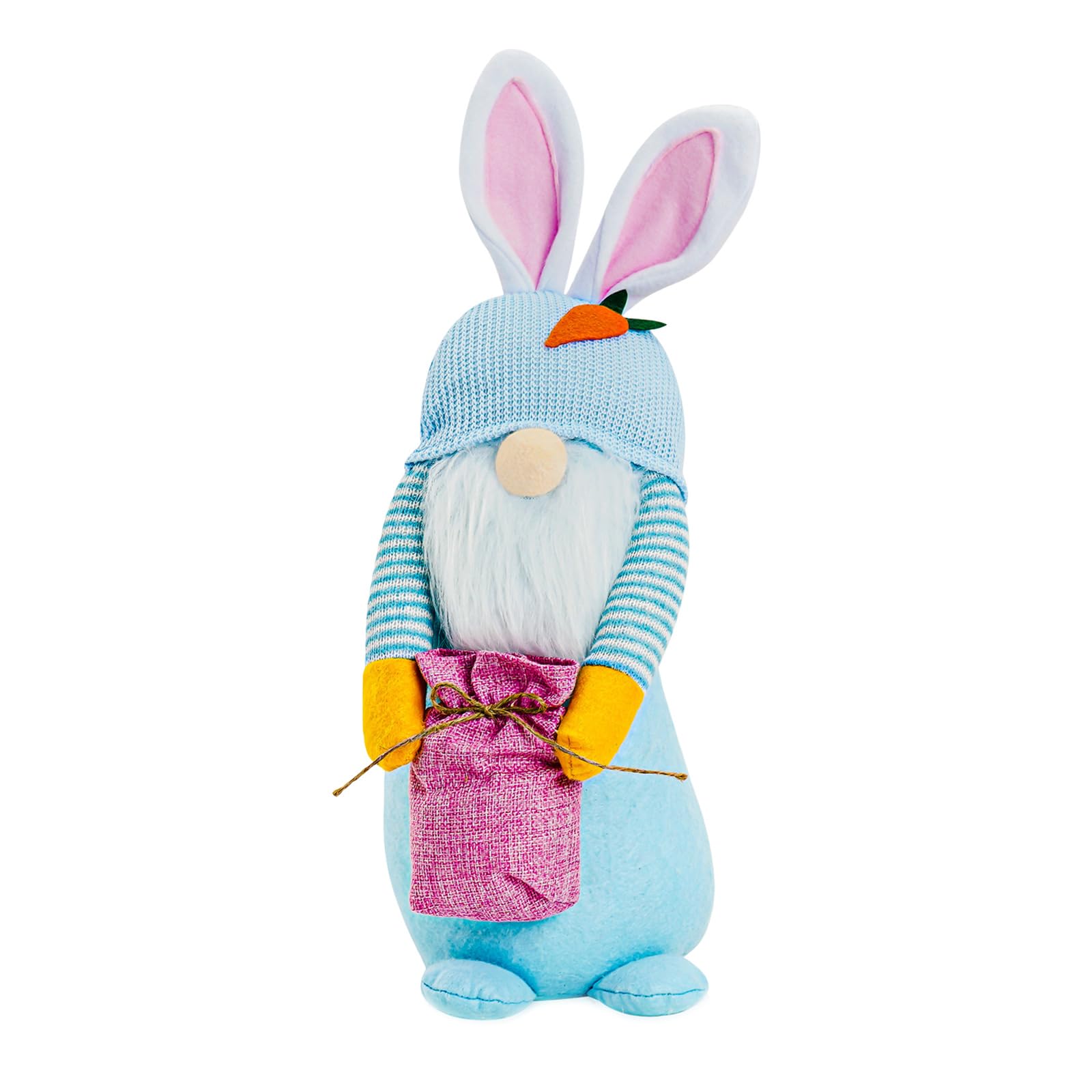 Tsophreniq Stuffed Hare Toy Plush Easter Hare Figurine Dwarf Doll Decoration for Mantels Holiday Tabletop Centerpieces Versatile Placement