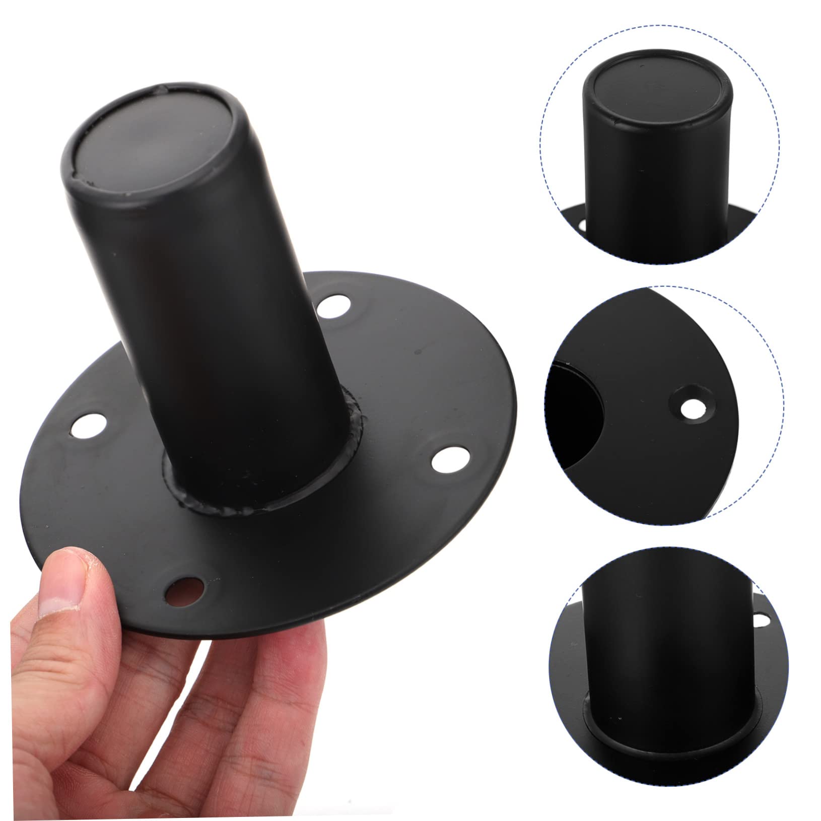 FAVOMOTO Replacement Speaker Stand Mount Metal Bracket for Speaker Bottom Stage Performance