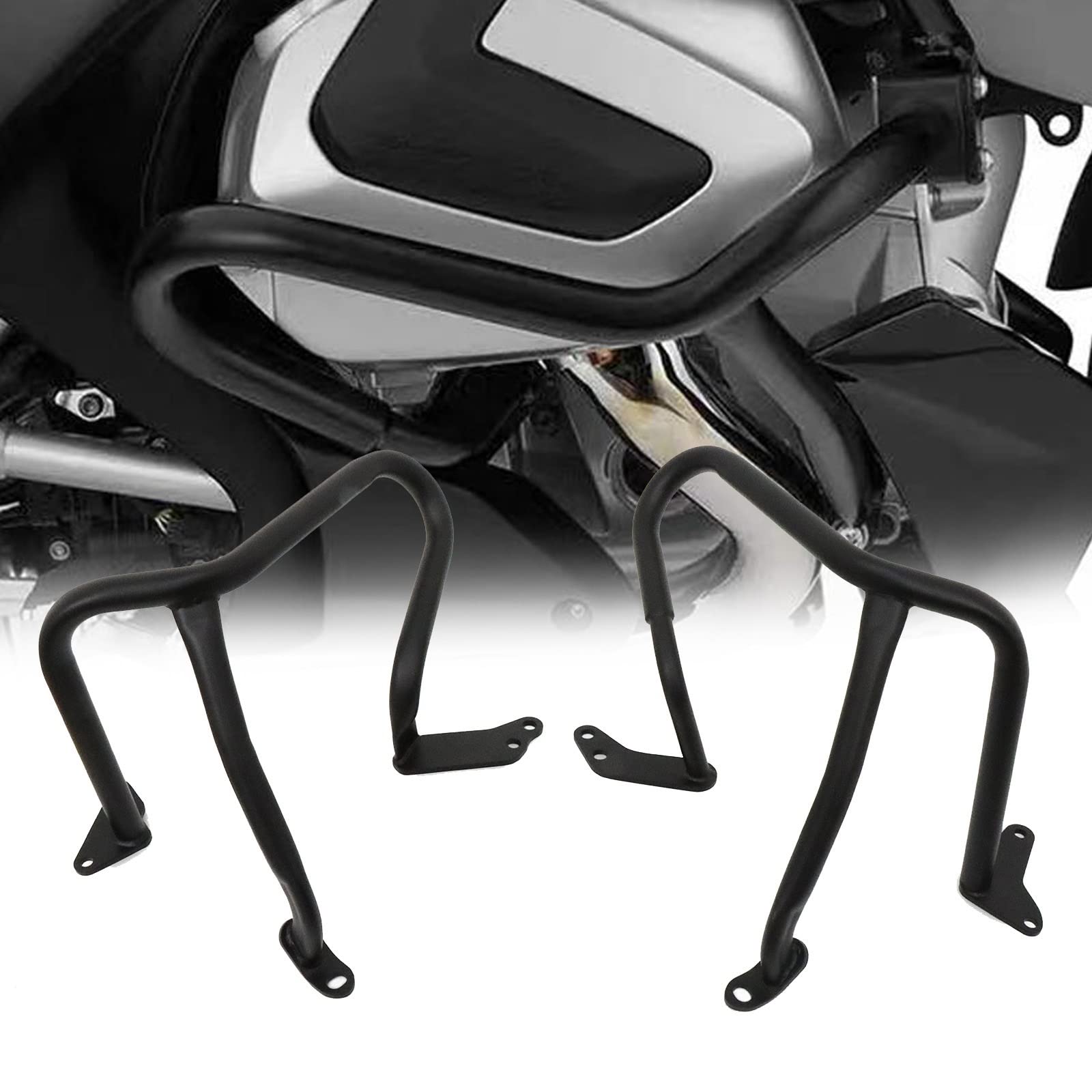 Garde Moteur BMW R 1250 RT : Protection Cadre et Pare-Chocs Avant Noir