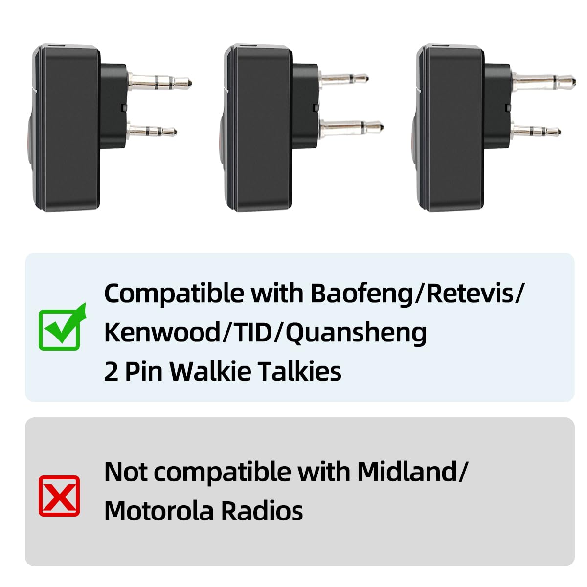 ABBREE Ham Radio - Altoparlante portatile senza fili, microfono a 2 pin compatibile con Baofeng 5RM UV-5R, BF-F8HP PRO, GM21, K5PLUS, GM-15Pro, UV-5G Plus AR-152 Quansheng UV-K5 8 Walkie Talkie (verde