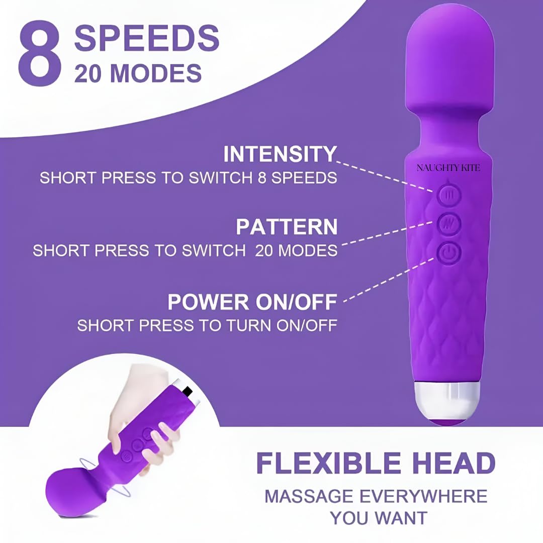 Naughty kite full body carrier for women and men, recharging wireless vibrators for pain relief, handheld massage with medical grade silicone, 8 speed, 20 mode, (Blackkkkkkkkkkk Naughty kite full body carrier for women and men, recharging wireless vibrators for pain relief, handheld massage with medical grade silicone, 8 speed, 20 mode, (Blackkkkkkkkkkk