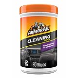 Armor All Car Cleaning Wipes, 90 Count Canister, Car Wipes | Lint-free car dashboard cleaner for dashboards, vinyl, clear plastics, carpet and fabric; not for glass or leather